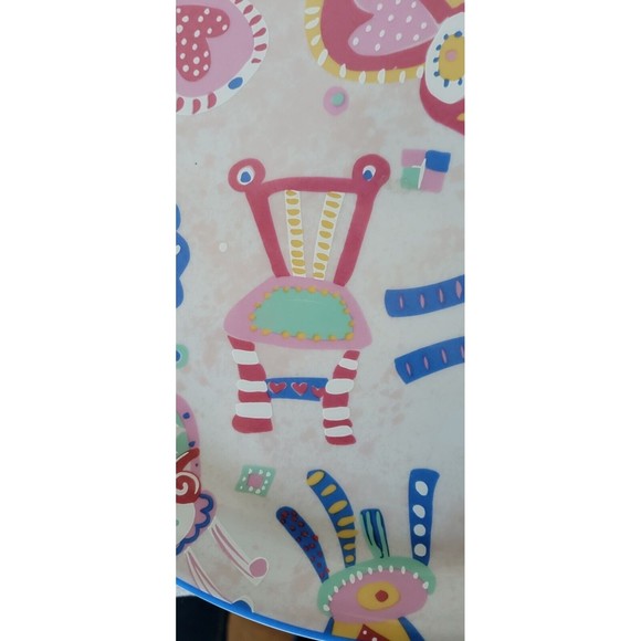 R.B. BERNARDA PORTUGAL 12 x 12" Whimsical Chairs Colorful Fun - Picture 3 of 6